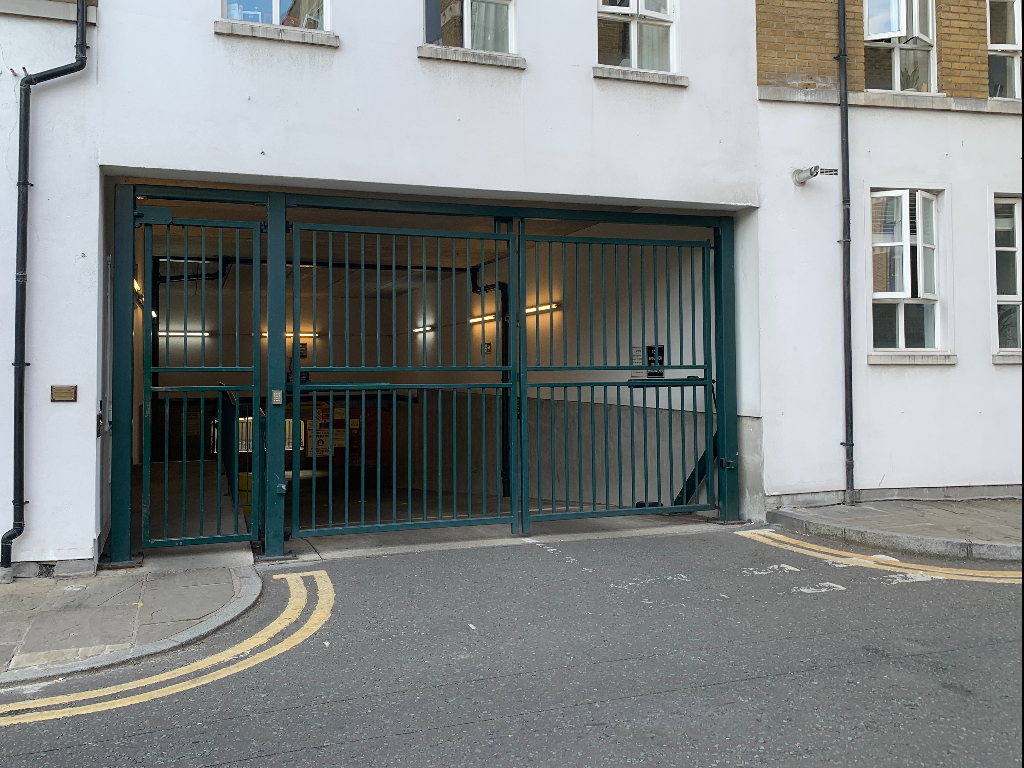 Parking entrance